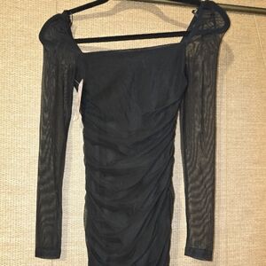 NWT Princess Polly, Charlie Long Sleeved Dress, Black,  Size 0